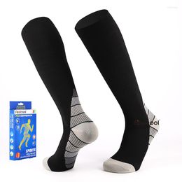 Men's Socks Findcool Compression Knee High For Men Women Crew Sock Calf Support Quick Dry Quality Leg