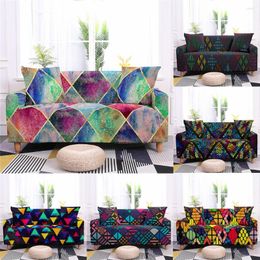 Chair Covers Geometric Plaid Sofa Cover Couch For Living Room Elastic Armchair Single/Love Seat 1/2/3/4 Seater L Sectional Corner