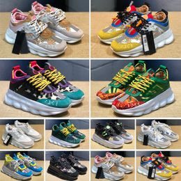 2022 Designer Casual Shoes Top Chain Reaction Wild Jewels Link Trainer Shoes Sneakers EUR 35-46