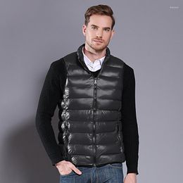 Men's Vests Lugentolo Winter Vest Men Slim Sleeveless Jacket Stand-up Collar Down Cotton Casual Clothing Mens