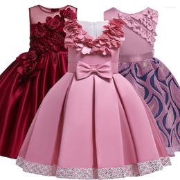 Girl Dresses 2022 Flower Dress Elegant Princess Kids Girls Costume Wedding Party Ball Gown Children Clothing 2 3 6 8 10 Year