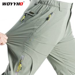 Outdoor Pants Stretch Hiking Men Quick Dry Softshell Winter Fleece Elastic Trekking Fishing Climbing Trousers 221021