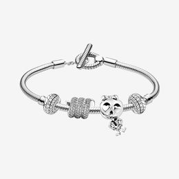 Skull Girl Charm Bracelets Beads DIY Pandora Style Halloween Bracelet Jewelry lovers Gift