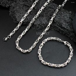Chains Creative Vintage Byzantine Necklace For Men Stainless Steel Chain Jewellery Accessories Never Fade Punk Chocker YS376