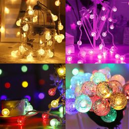 Strings 1.5m LED Crystal Ball Garland String Lights Year Christmas Decoration Fairy Wedding Decor