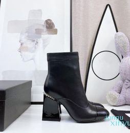 2022 boots can be worn in autumn and winter showing thin sheepskin and breathable high heels 2022