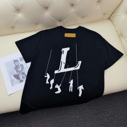 Designer Fashion Men's Tops Summer T-Shirt Crane Print Hip Hop Short Sleeve T-Shirt Street Men LOL