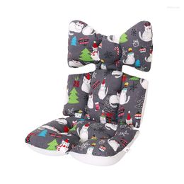 Stroller Parts Mattress For Baby Accessories 2 Different Sides Printed Seat Cushions Warm Car Seats