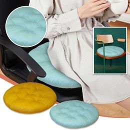 Pillow 35cm Round Square Seat Solid Colour Thick Chair Pad Decorative Indoor Outdoor Home Office Car Sofa Tatami Floor