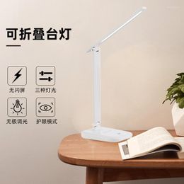 Table Lamps Usb Plug-in Radio Lamp Student Multifunctional Folding Book Bedroom Reading Lampe De Chevet Masa Lampka Do Czytania Despacho