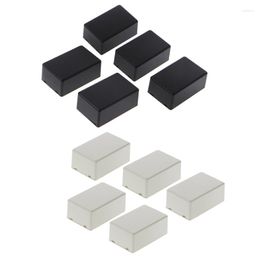 Lighting Accessories 5Pcs Plastic Electronic Project Box Enclosure Instrument Case DIY 70x45x30mm