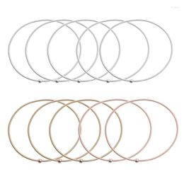 Link Bracelets 10Pcs/set Guitar String Spring Gold Carbon Steel Stackable Bangle Wirstband Flexible Stack