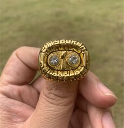 Band Rings American Football Championship Ring 1975 Souvenir 18K Gold Plated Wholesale