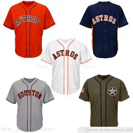 Custom 2019th Men Women Youth Kids Baseball Jerseys Blank No Name No Number White Grey Grey Navy Blue Orange Green Salute to Service