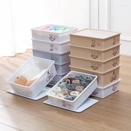 Storage Drawers 3 Types Women Men Underwear Organizer Plastic Box Case With Lid Drawer Closet Scarfs Socks Bra Cloth