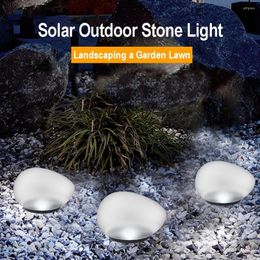Solar LED Cobblestone Light Outdoor Waterproof Garden Yard Lawn Patio Decorative Lamp Landscape Glow