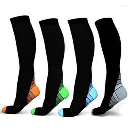 Sports Socks 1pair Compression Sock Women & Men Varicose Veins Stocking Venous Pressure 20-30 MmHg