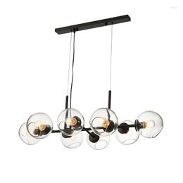 Pendant Lamps Design Nordic Glasses Lights For Living Room Dining Bar Loft Black Gold Hanging Light Bedroom Fixtures