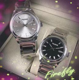 Premium Price Men Watches 41mm big calendar clock stopwatch male gifts orologio di lusso quartz movement Casual Business Chain Bracelet wristwatch gifts