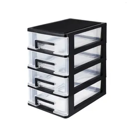 Clothing Storage Vosarea Four-layer Cabinet Plastic Drawer Type Closet Portable Multifunction Rack Organiser Furniture