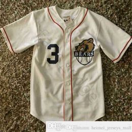 Baseball Jersey Top Uniform Bears 3 meninos pequenos shows de filme La mens de camisas de camisa de camisas de tamanho S-xxxl