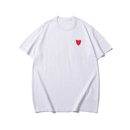 Printed Short Sleeve Cdgs Play Shirts Play Mens T-shirts Fashion Designer Shirt Cotton Embroidered Love Eyes T-shirt Loose Casual Tshirt Couple StyleY4CS