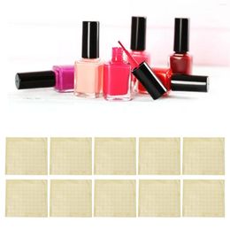 Nail Gel Glue 10 Sheets False Color Display Chart Stickers Swatches Clear For Manicurists Salons Rhinestones