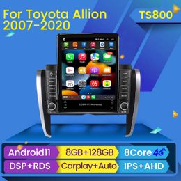 Stereo Car dvd Radio Android 11 Player For Toyota Allion T260 2007-2020 Tesla Style Audio Multimedia Video Navigation GPS