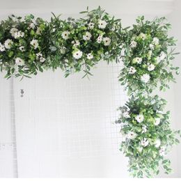 Decorative Flowers SPR Foilage Wedding Occasion Flower Wall Stage Backdrop Artificial Table Runner Arch Floral Wholesale