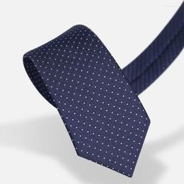 Bow Ties Brand Designer Tie For Men Fashion Formal Wedding Business Skinny High Quality 5 CM Slim Blue Polka Dot Necktie Men's Gift