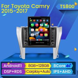 Car dvd Radio Multimedia Video Player for Toyota Camry 7 XV 50 55 2014-2017 Tesla Style Navigation Stereo GPS Android 2din