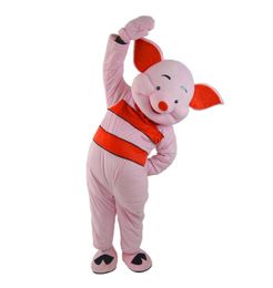 Piglet Domuz Maskot Kostüm Arkadaş Partisi Süslü Elbise Cadılar Bayramı Partisi Kıyafet Cadılar Bayramı Partisi Dragon Noel için Yetişkin Boyut