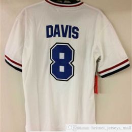 Crash Crash Davis Durham Filme Baseball Jersey Minor League Mens costurou camisas camisas Tamanho S-xxxl Fast Thread