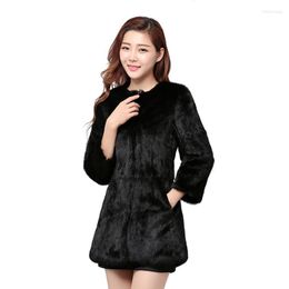 Women's Fur 2022 Autumn And Winter Korean Ladies Slim Fashion Women's Special Clearance In The Long Section Of Coat