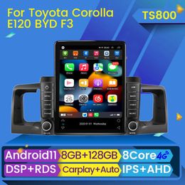 Android Player Car dvd Radio for Toyota Corolla E130 E120 2000-2004 Tesla Style Navi GPS Carplay Multimedia Auto Stereo BT