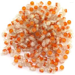 Lighting Accessories 150PCS Waterproof Gel-Filled Orange Clear Button Telephone Wire Connectors UY BuSplice Connector K1 Network Cable