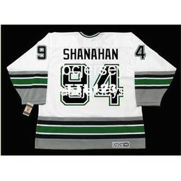 #94 BRENDAN SHANAHAN Hartford Whalers 1995 CCM Vintage Home Hockey Jersey Stitch any name number