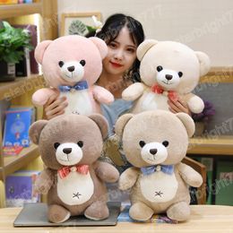 25-38CM Lovely Bow Tie Teddy Bear Doll Soft Plush Stuffed Animal Toy For Kids Lovers Birthday Baby Gift