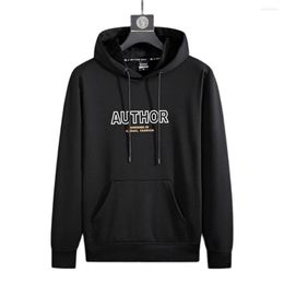 Men's Hoodies Fleece Pullover Men Jacket 8XL Letter Printing Autumn Winter Coat Sportwear Streetwear Sweatshirts Pullovers