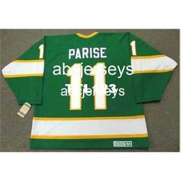 #11 J.P. PARISE Minnesota North Stars 1967 CCM Vintage Hockey Jersey Stitch any name number