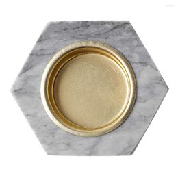 Candle Holders Natural Marble Tea Light Votive Holder For Coffee Table & Centrepiece Home Decor