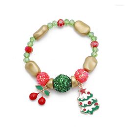 Christmas Decorations 1Pc European And American Bracelet Snowman Old Man Candy Pearl Year Decoration Home Decor Gift