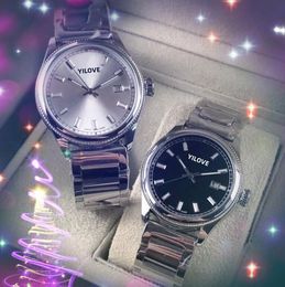 Luxury Designer Classic Fashion Men Quartz Watch 41mm Three Stiches Big Calendar Sapphire Glass Clock Stainless Steel President elegant wristwatch montre de luxe