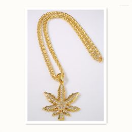 Pendant Necklaces Promoting Sale Maples Leaves Line Chain Long Necklace 2014 Hip Hop Wind High Fashion Jewelry HH04