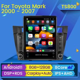 Player Car dvd Radio Tesla Style for Toyota Mark II 9 X100 2000 - 2007 Multimedia Video Navigation GPS Android No 2din 2 Din