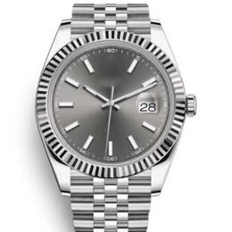 NEW ST9 RX Men's Automatic Mechanical Watch Datejust Gray Dial Fluted Bezel 116333 126334 Stainless Steel Case 2813 Asian Movement Wristwatches Luxury Brands