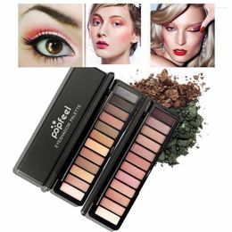 Eye Shadow 12 Colours Pearl Cosmetic Earth Shimmer Make Up Eyeshadow Palette Makeup Waterproof Smoke Pallete