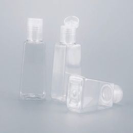600pcs/lot 30ml hand bottle empty plastic flip cap trapezoidal bottle children's carry disinfectant bottles