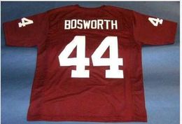 stitched Vintage#44 BRIAN BOSWORTH CUSTOM College Football Jersey size s-4XL custom any name number jersey