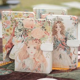 Japanese Illustration Inner Core Forest Fairy Tale Notebook A5 Grid Page Hand Account Diary Kawaii Girl Notepad